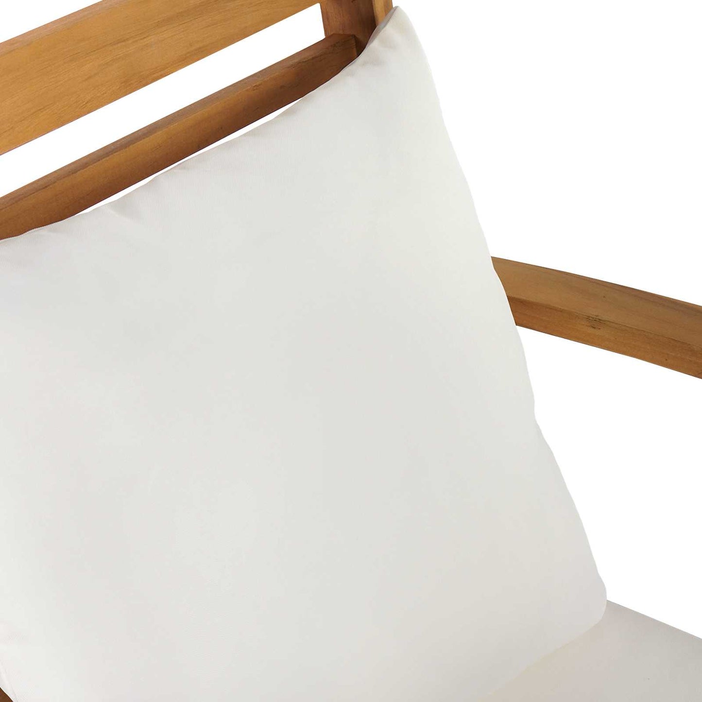 Stuhl 2 Stück Braun und Creme 65 x 60 x 76,5 cm Massivholz Teak