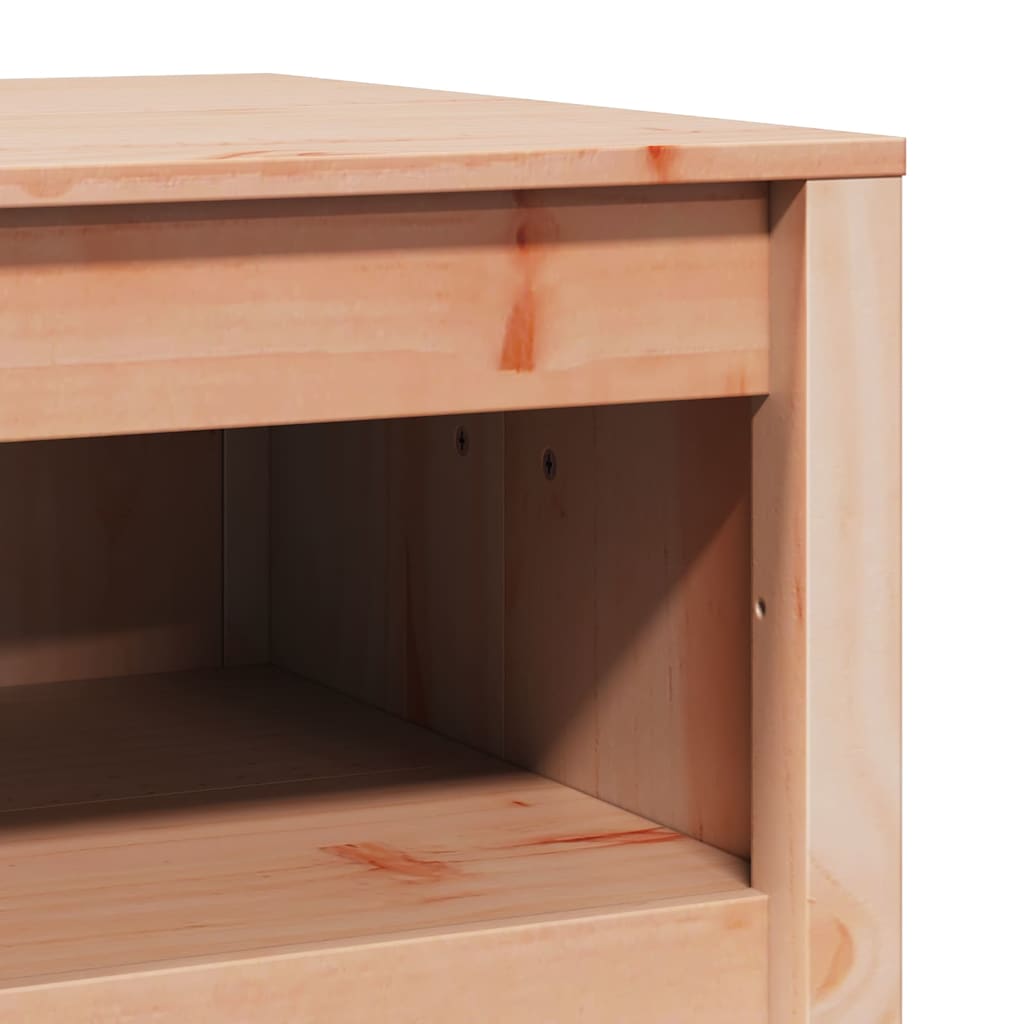 Küchenschrank mit Regal Braun 55 x 55 x 92 cm Massivholz Kiefer