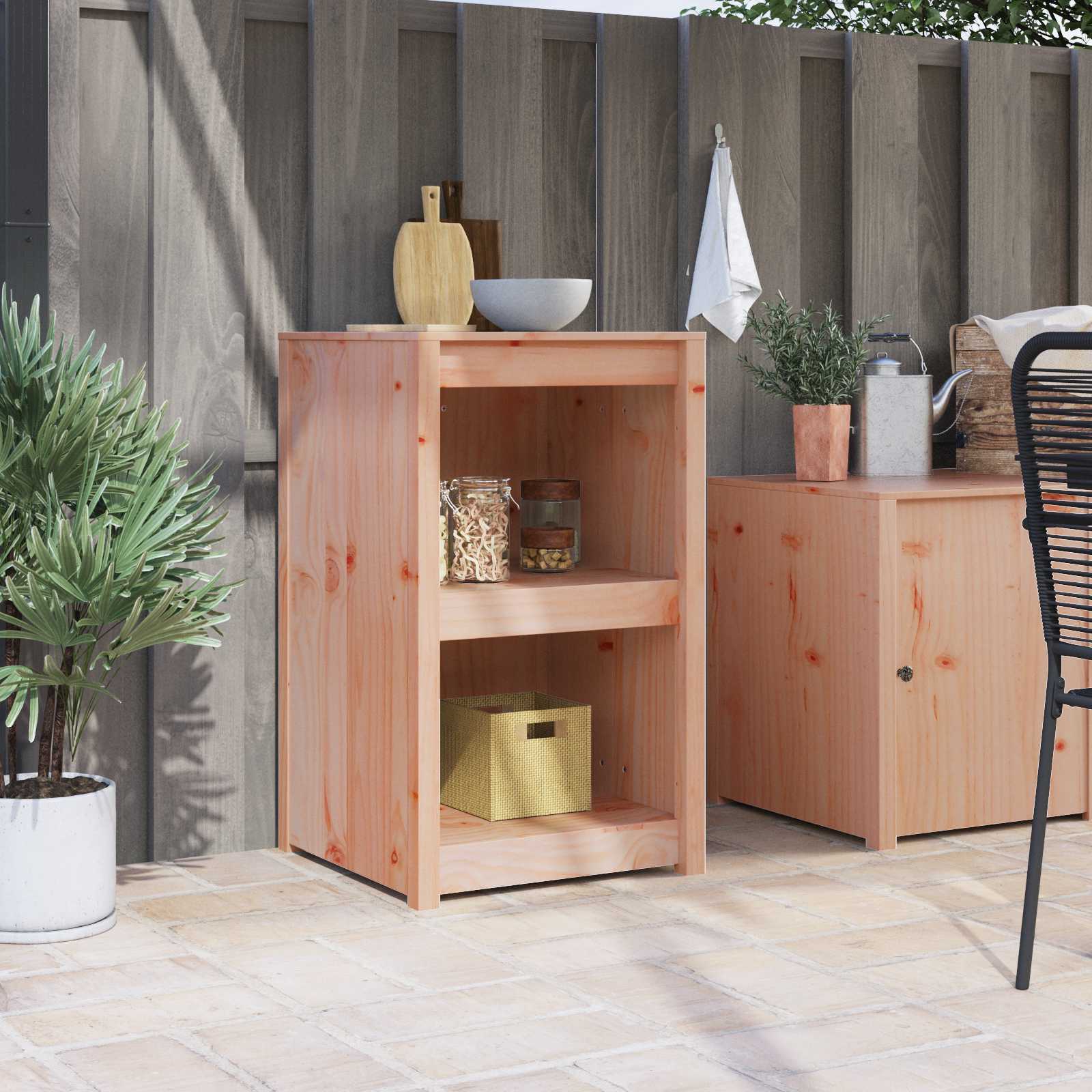 Küchenschrank MEPPEL Braun Eichen-Optik 55 x 55 x 92 cm