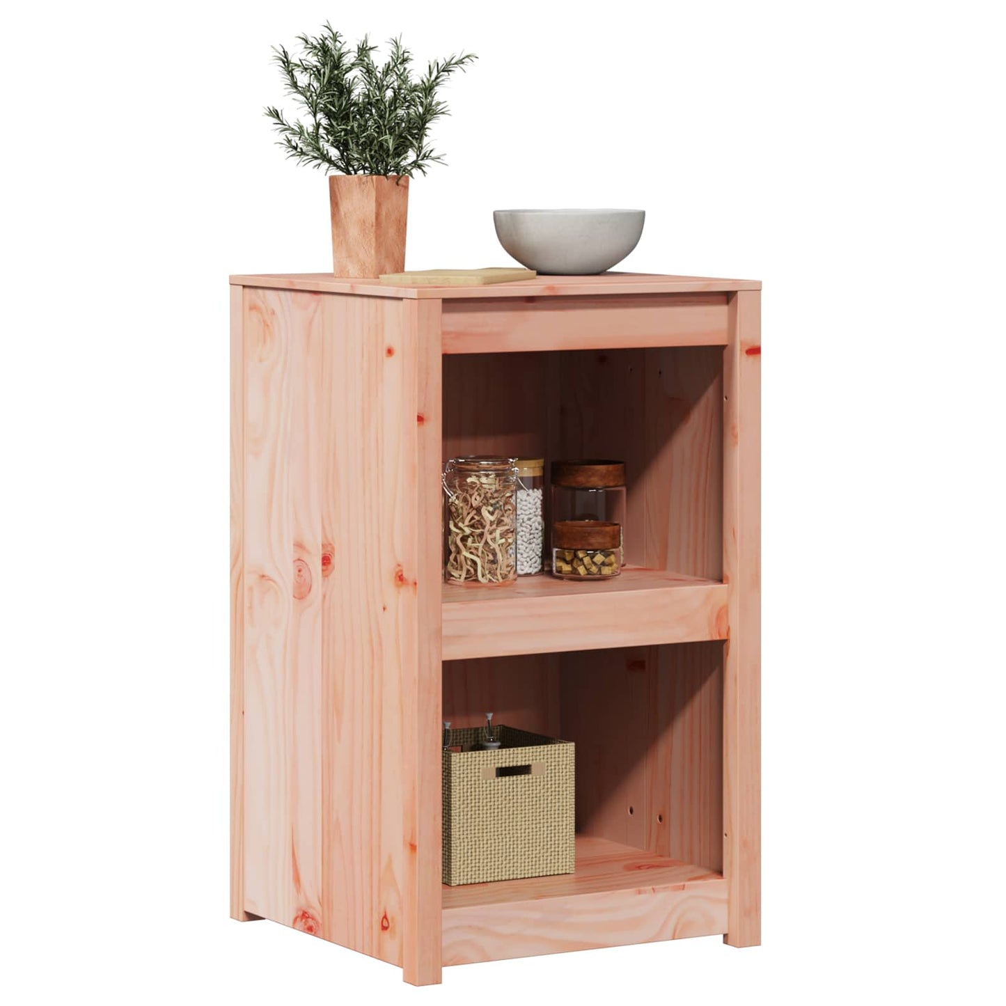 Küchenschrank MEPPEL Braun Eichen-Optik 55 x 55 x 92 cm