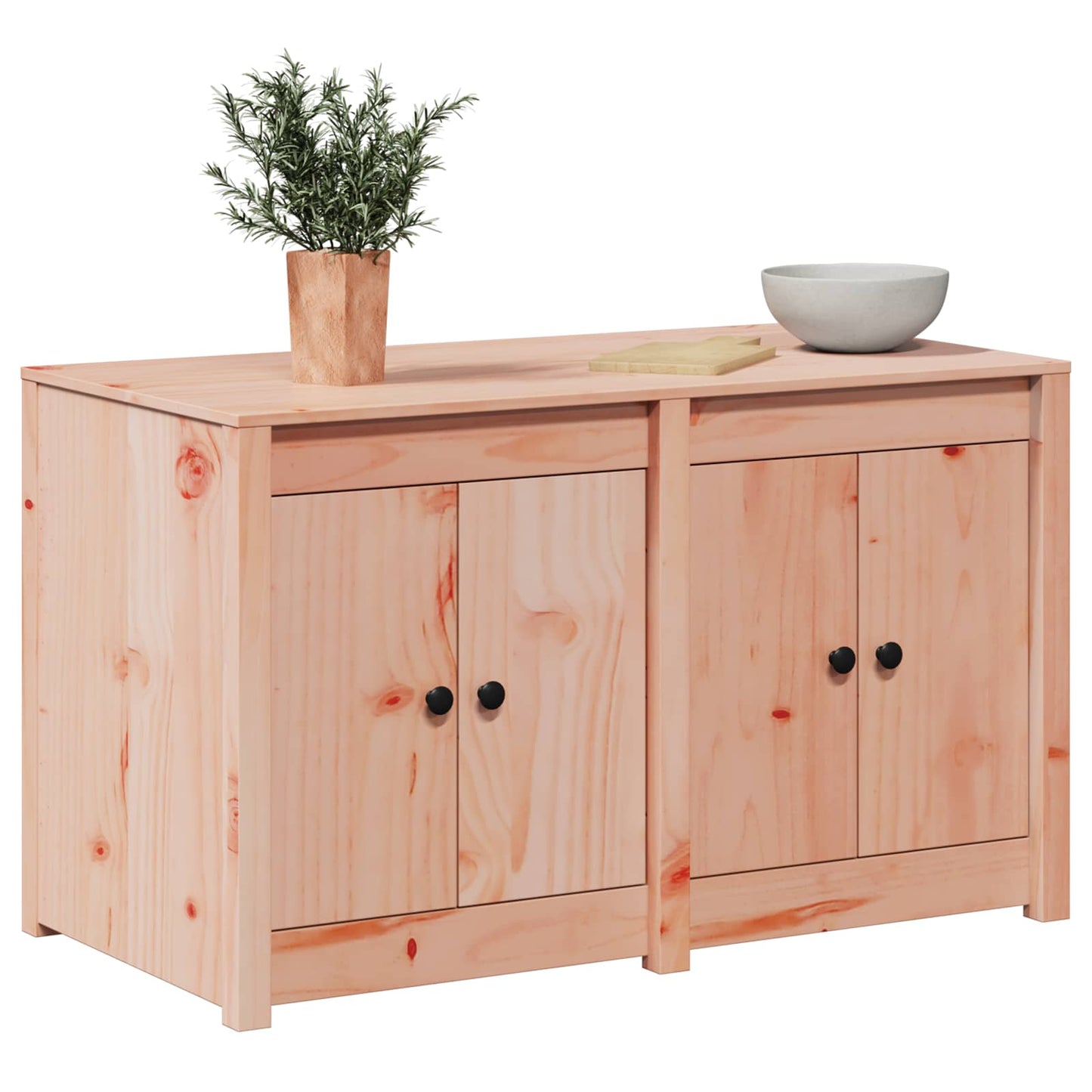 Küchenschrank MEPPEL Braun Eichen-Optik 106 x 55 x 64 cm