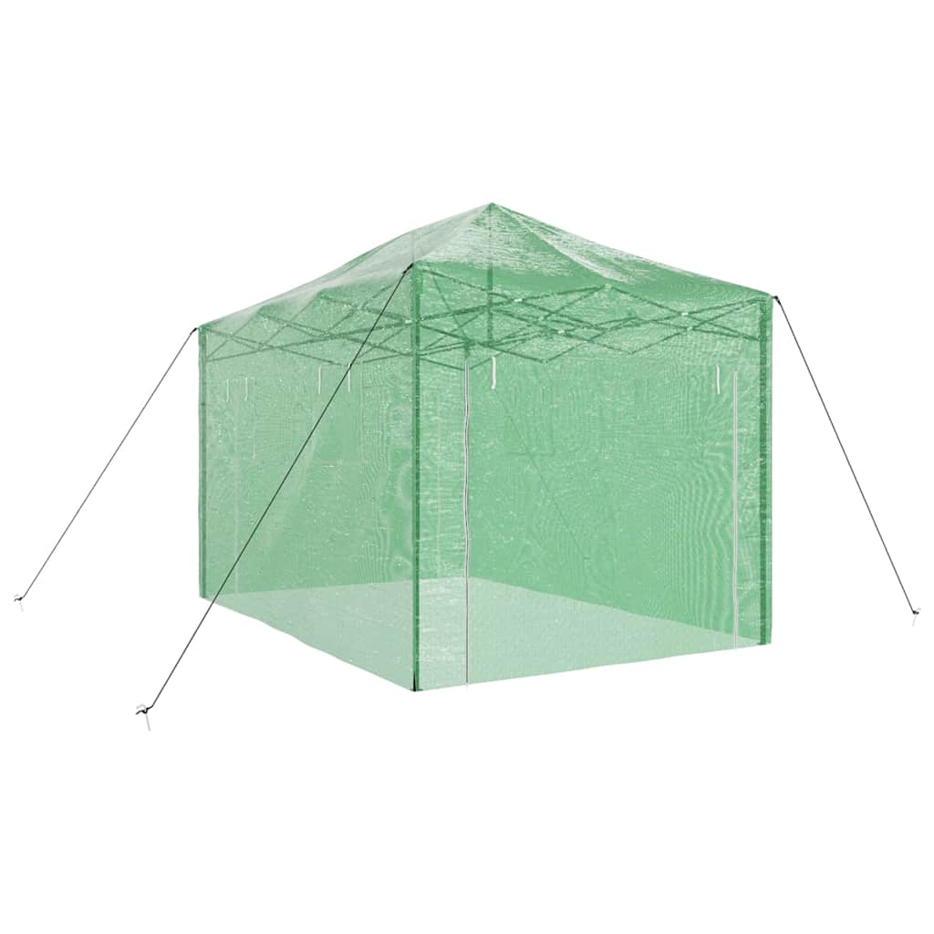 Gewächshaus mit Pop-up-Rahmen Grün 280 x 410 x 315 cm Eisen