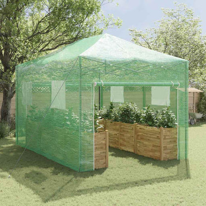 Gewächshaus mit Pop-up-Rahmen Grün 290 x 430 x 315 cm Eisen