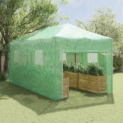 Gewächshaus mit Pop-up-Rahmen Grün 290 x 580 x 315 cm Eisen