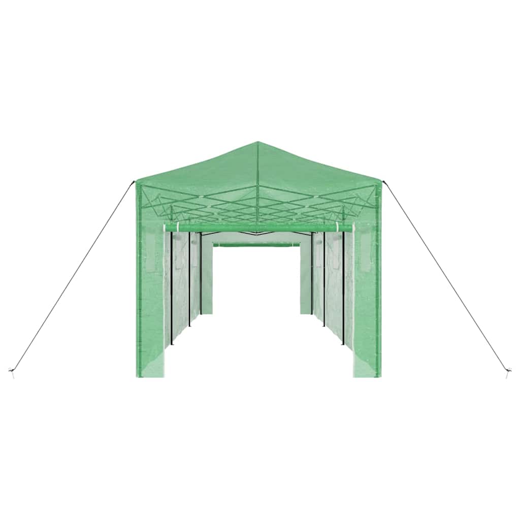 Gewächshaus mit Pop-up-Rahmen Grün 290 x 870 x 315 cm Eisen