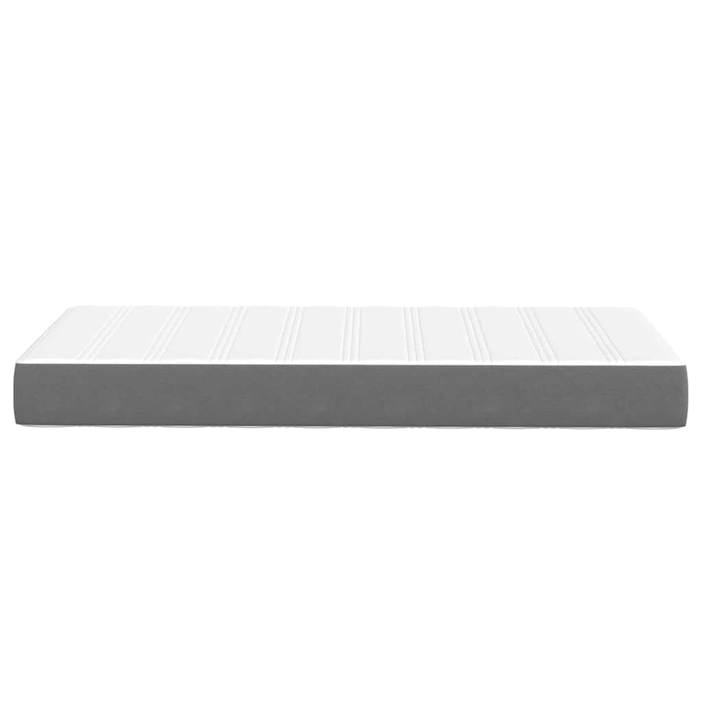 Bettmatratze mit Matratze Hellgrau 80 x 200 cm Stoff