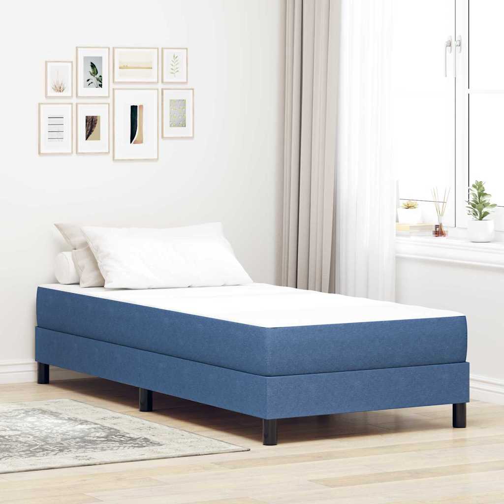 Bettmatratze mit Matratze Blau 80 x 200 cm Stoff