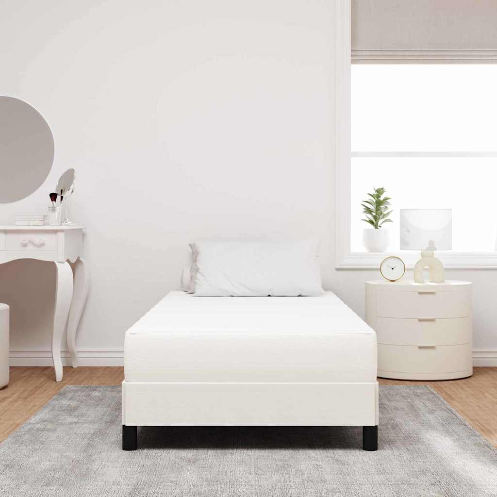 Bettmatratze mit Matratze Creme 90 x 200 cm Stoff