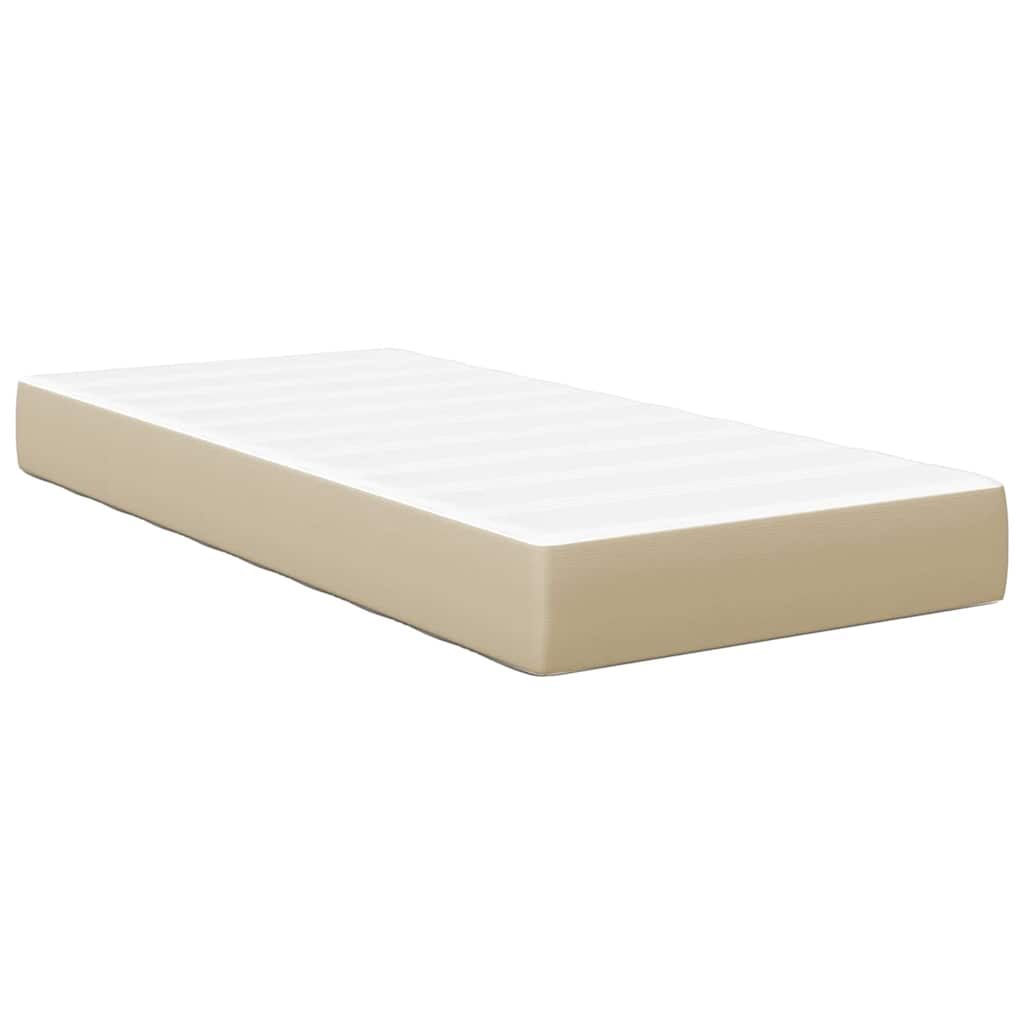Matelas à ressorts ensachés vert clair gris moyen 90x200x20 cm tissu