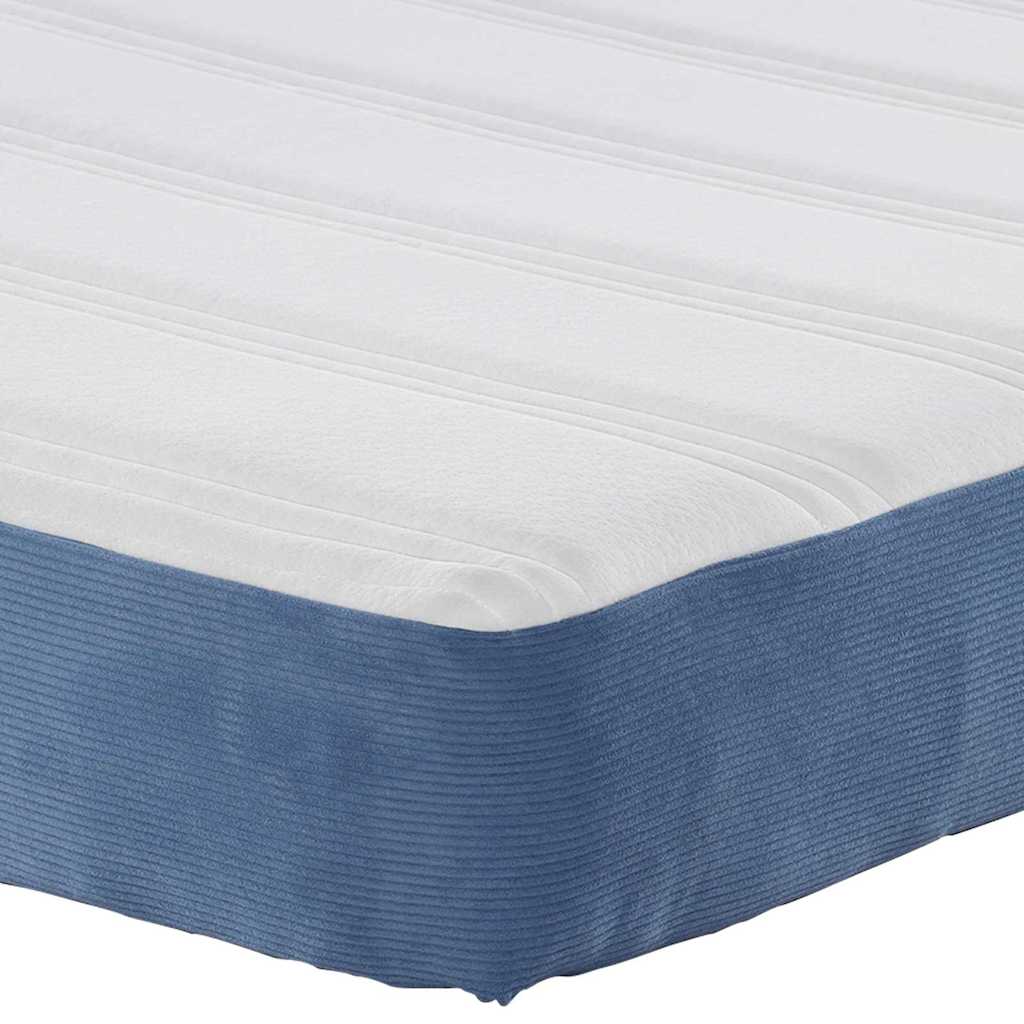 Bettmatratze mit Matratze Blau 100 x 200 cm Stoff