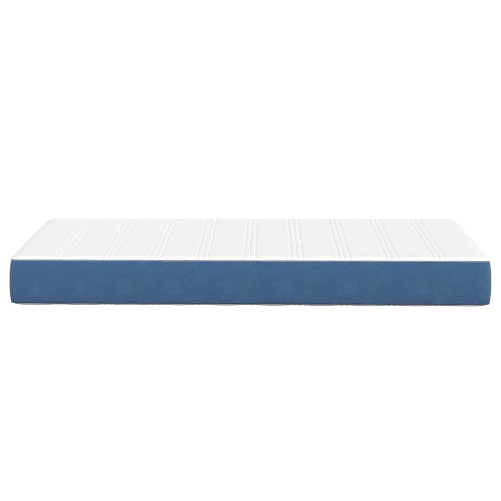 Bettmatratze mit Matratze Blau 100 x 200 cm Stoff