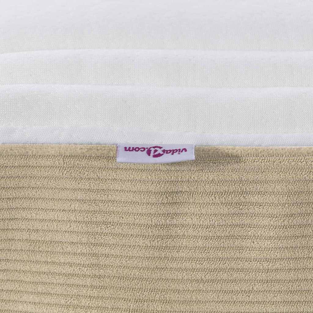 Bettmatratze mit Matratze Grün 100 x 200 cm Stoff