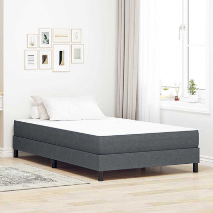 Bettmatratze mit Matratze Grau 120 x 190 cm Stoff
