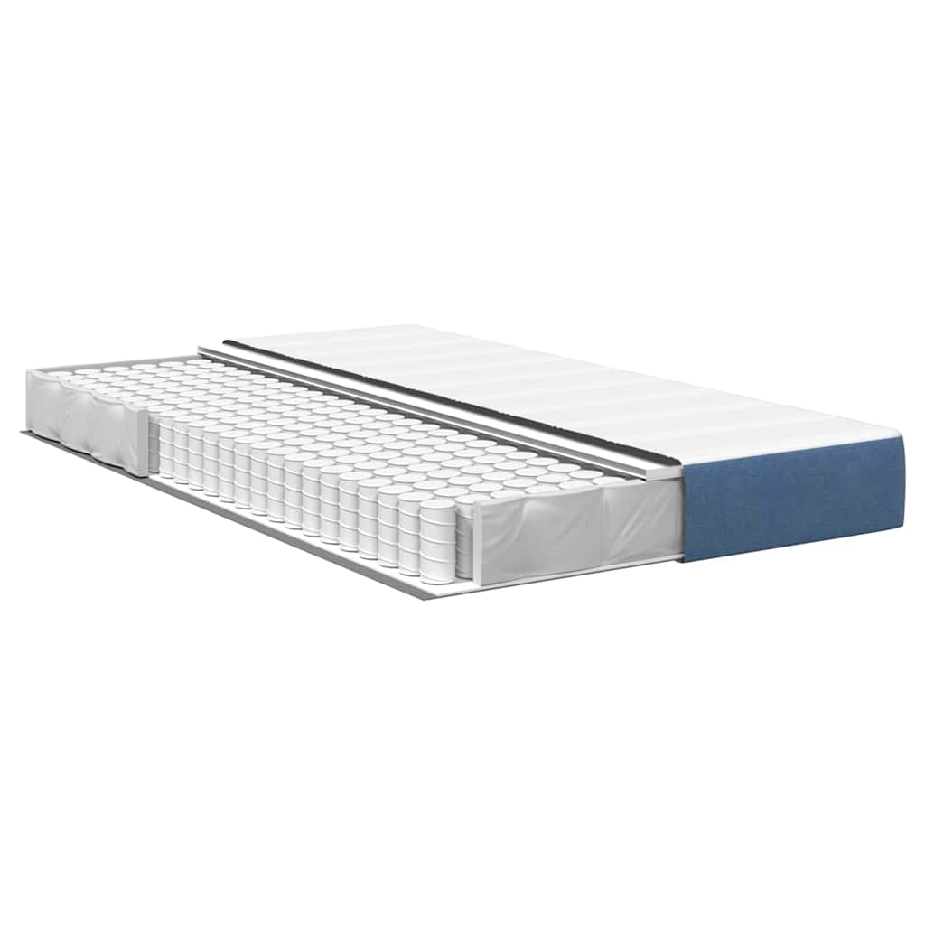 Bettmatratze mit Matratze Blau 120 x 190 cm Stoff