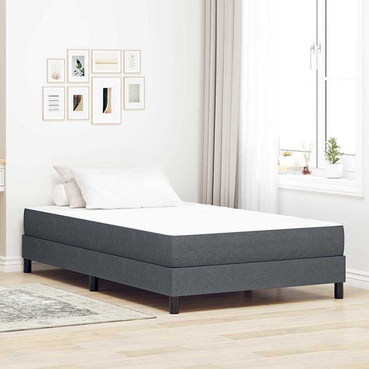 Bettmatratze mit Matratze Grau 120 x 200 cm Stoff