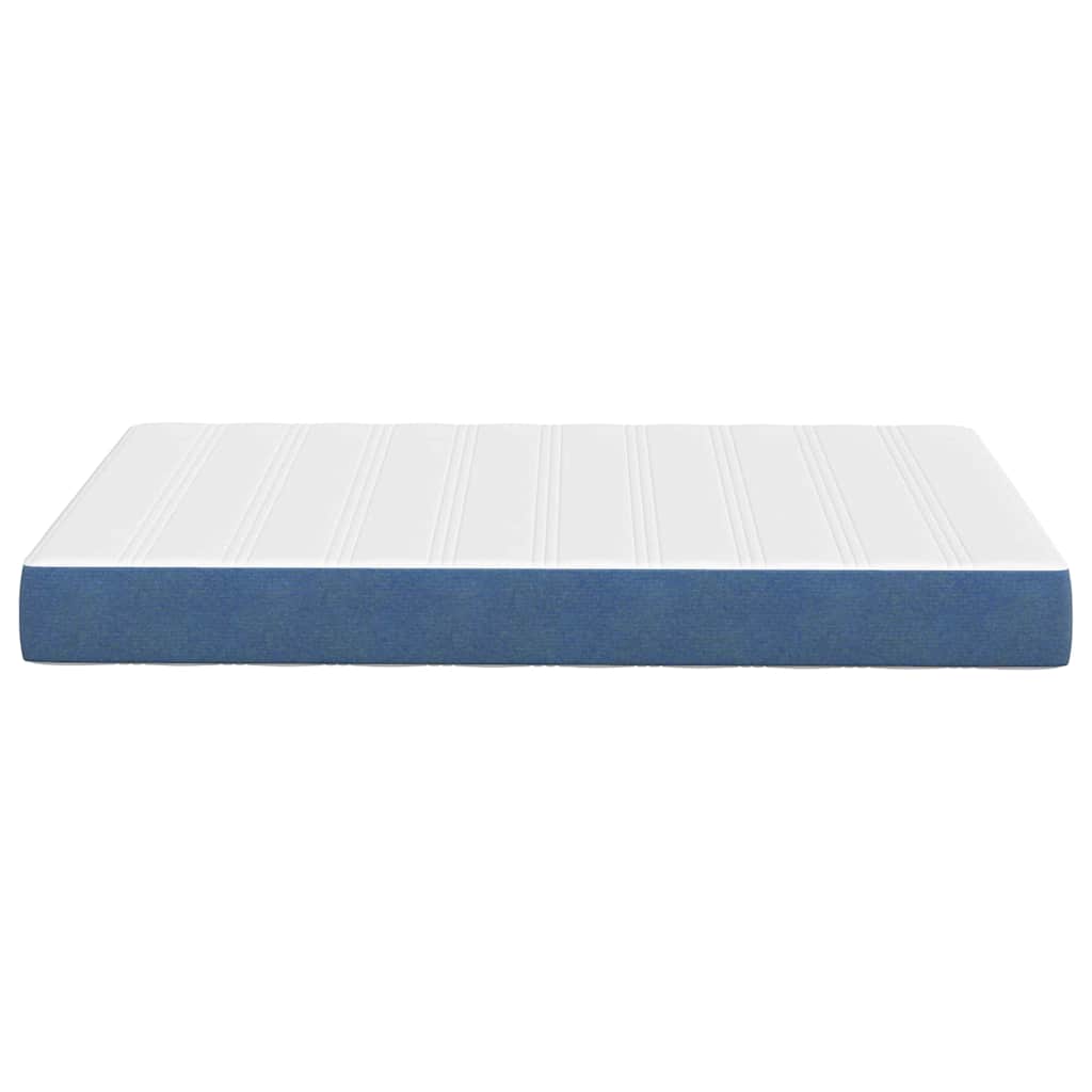 Bettmatratze mit Matratze Blau 120 x 200 cm Stoff