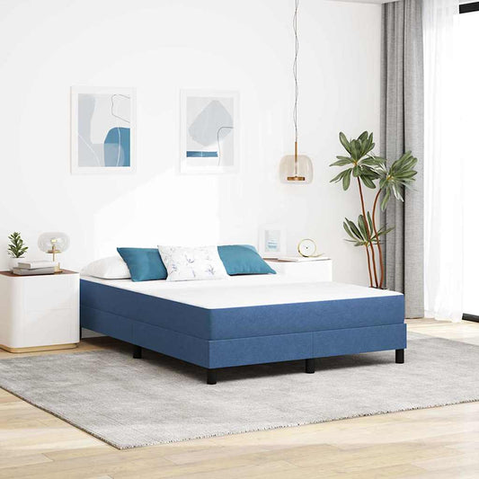 Bettmatratze mit Matratze Blau 160 x 200 cm Stoff