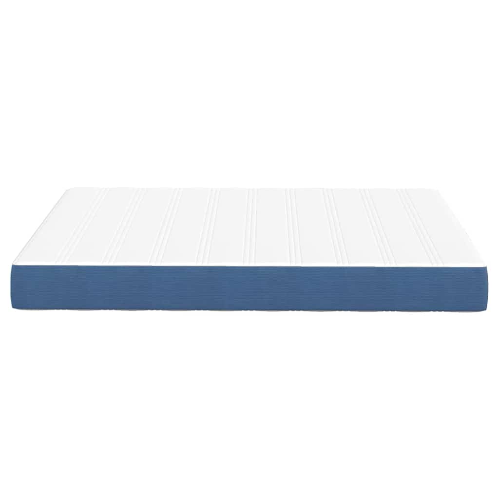 Bettmatratze mit Matratze Blau 160 x 200 cm Stoff