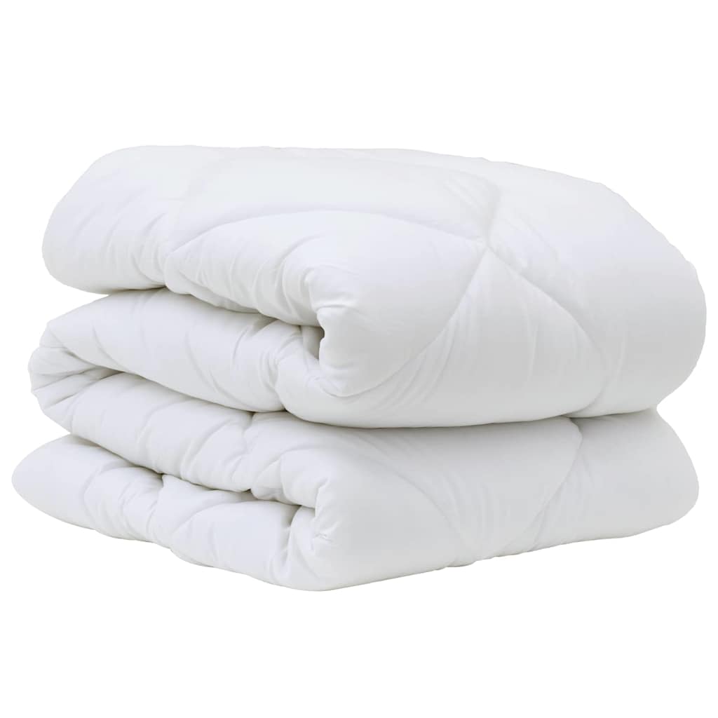 Winterbettdecke Weiß 220 x 135 x 5 cm Polyester