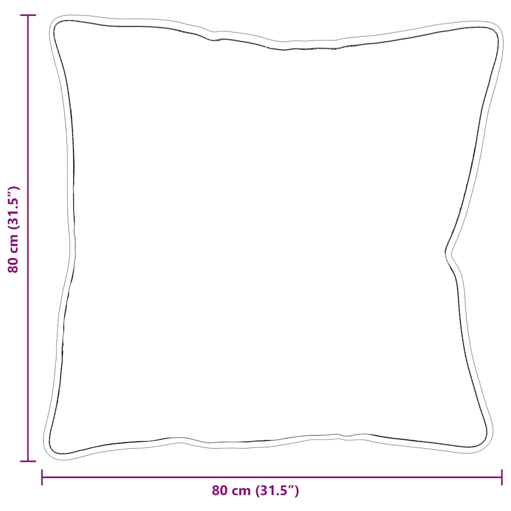 Kopfkissen Weiß 81 x 81 x 40 cm Baumwolle und Polyester