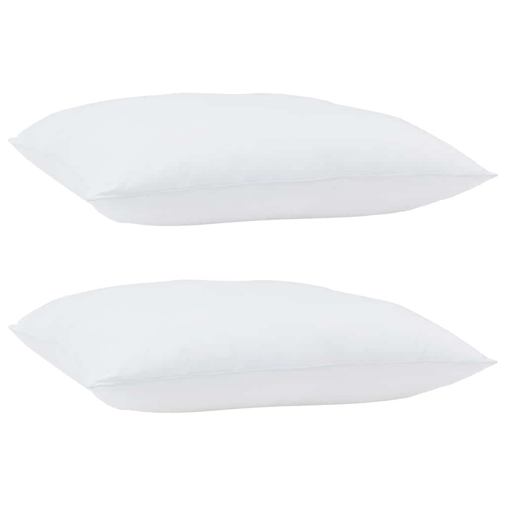Kopfkissen 2 Stk. 41 x 41 x 20 cm Baumwolle und Polyester Weiß