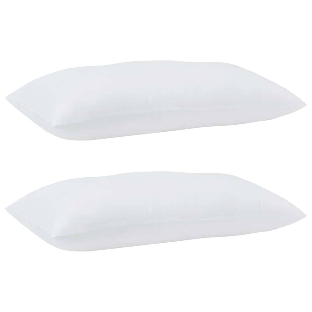 Kopfkissen 2 Stk. 81 x 42 x 20 cm Polyester Weiß
