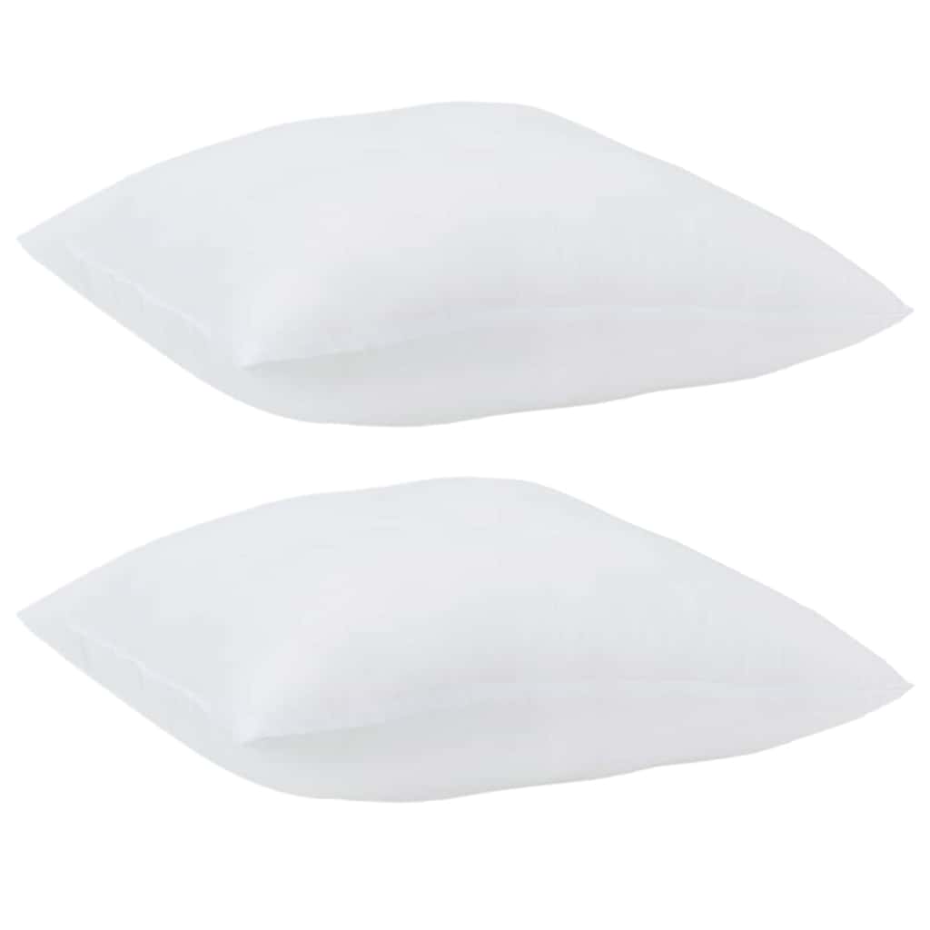 Kopfkissen 2 Stk. 80 x 80 x 20 cm Polyester Weiß