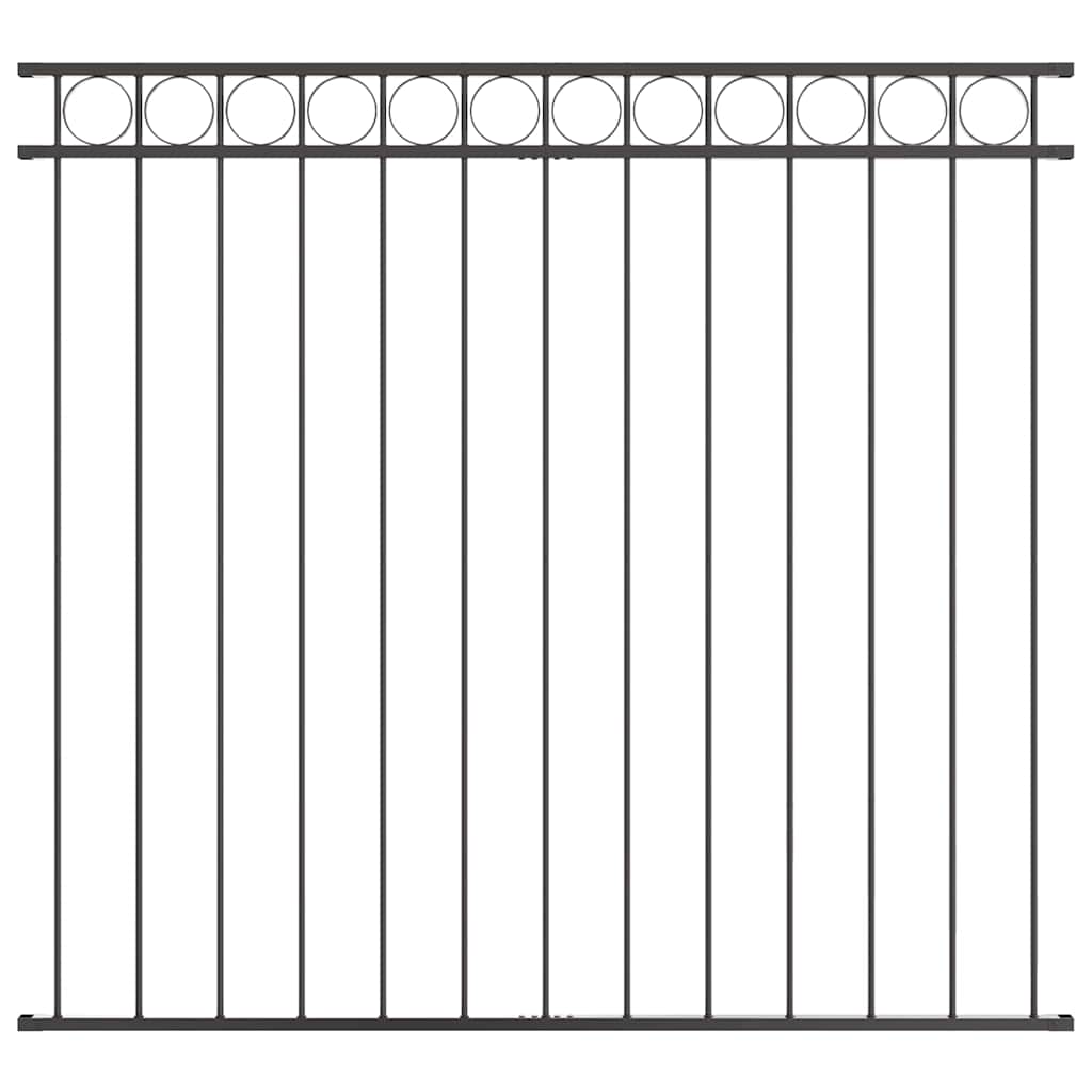 Zaunelement ASSEN 170 x 120 cm Stahl Grau