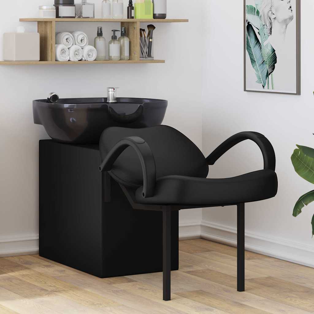 Shampoo Stuhl Schwarz 136 x 60 x 92 cm Kunststoff