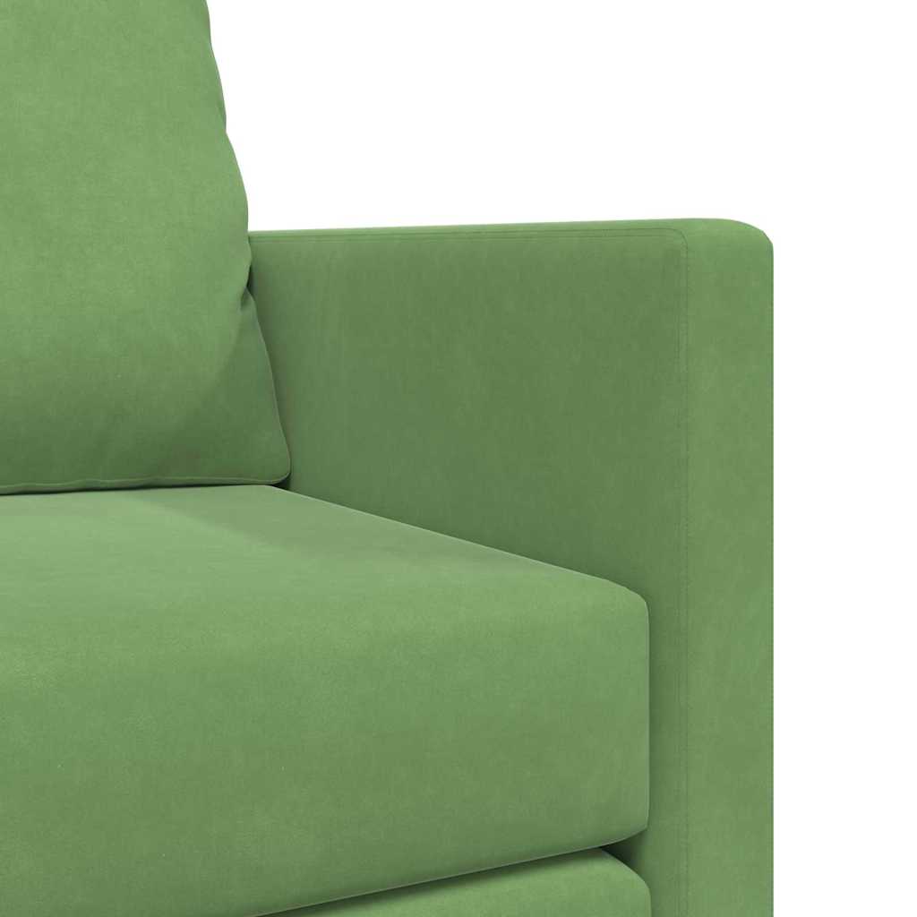 Schlafsofa Hellgrün 204 x 122 x 60 cm Samt