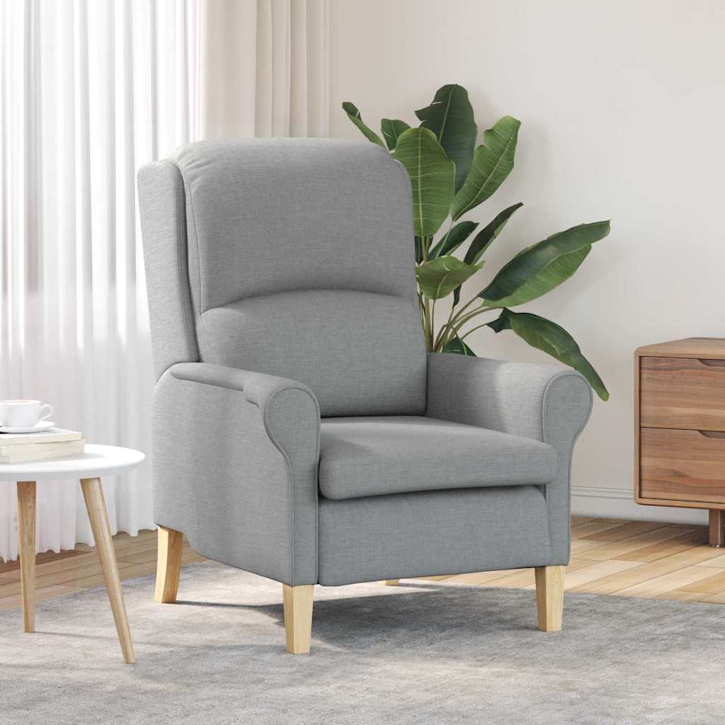 Sessel Hellgrau 76 x 94 x 102 cm Stoff