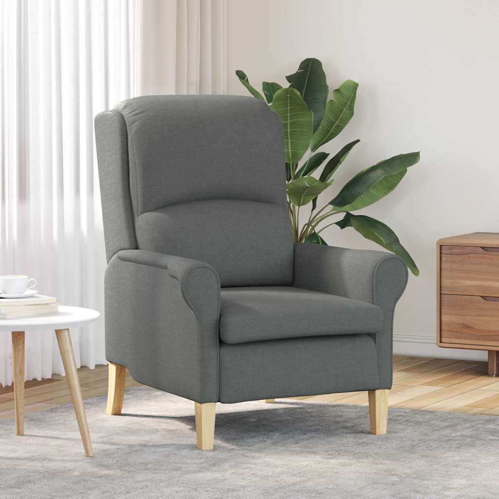 Sessel Dunkelgrau Stoff