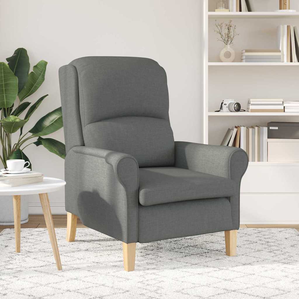 Sessel Dunkelgrau 76 x 94 x 102 cm Stoff