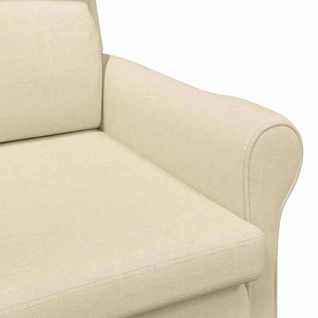 Sessel Creme Stoff
