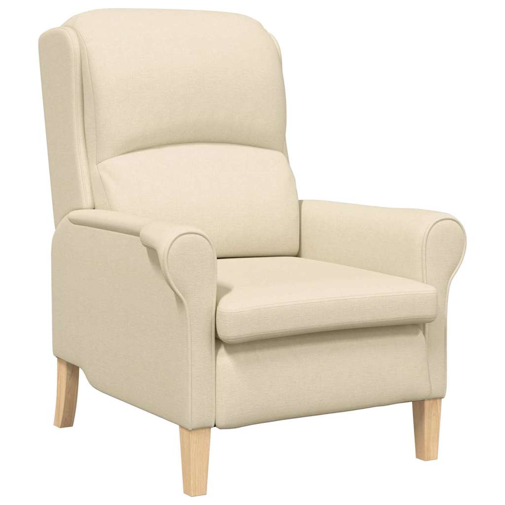 Sessel Creme Stoff
