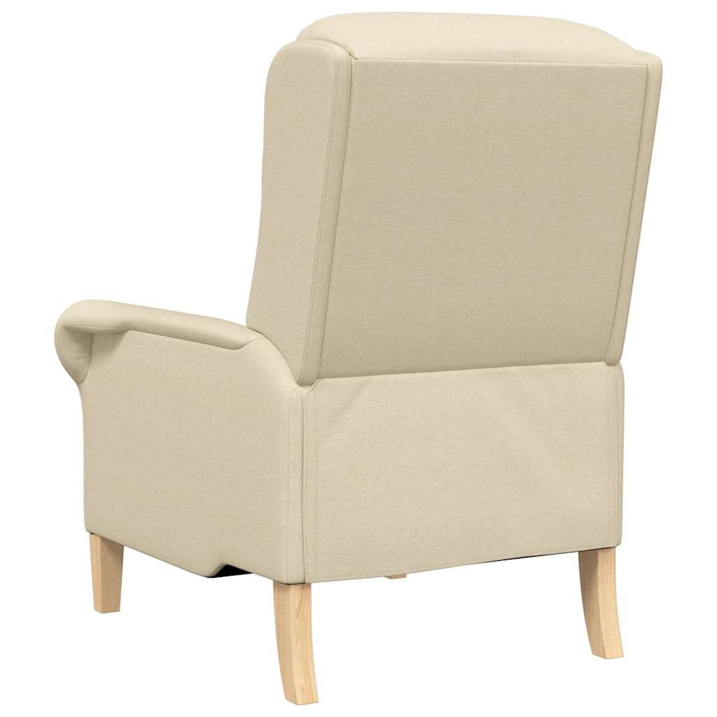 Sessel Creme Stoff