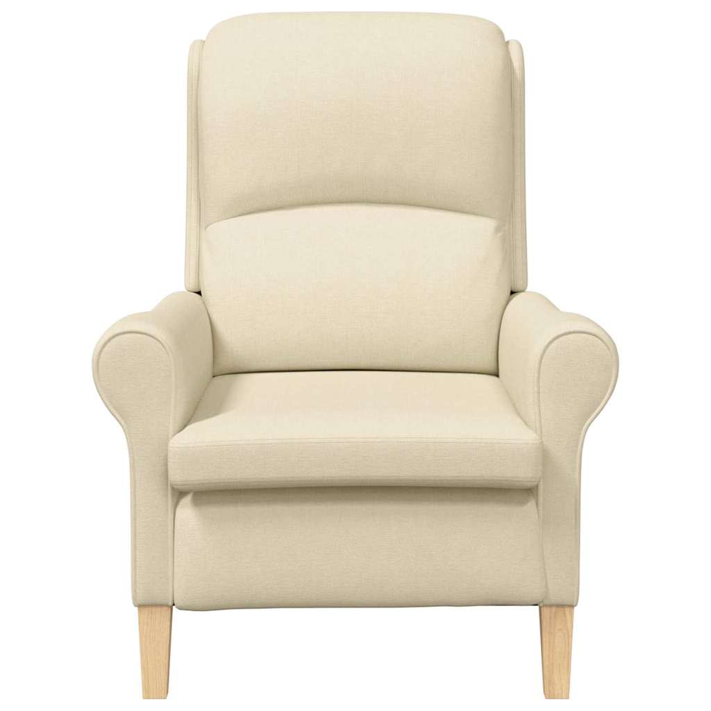 Sessel Creme Stoff