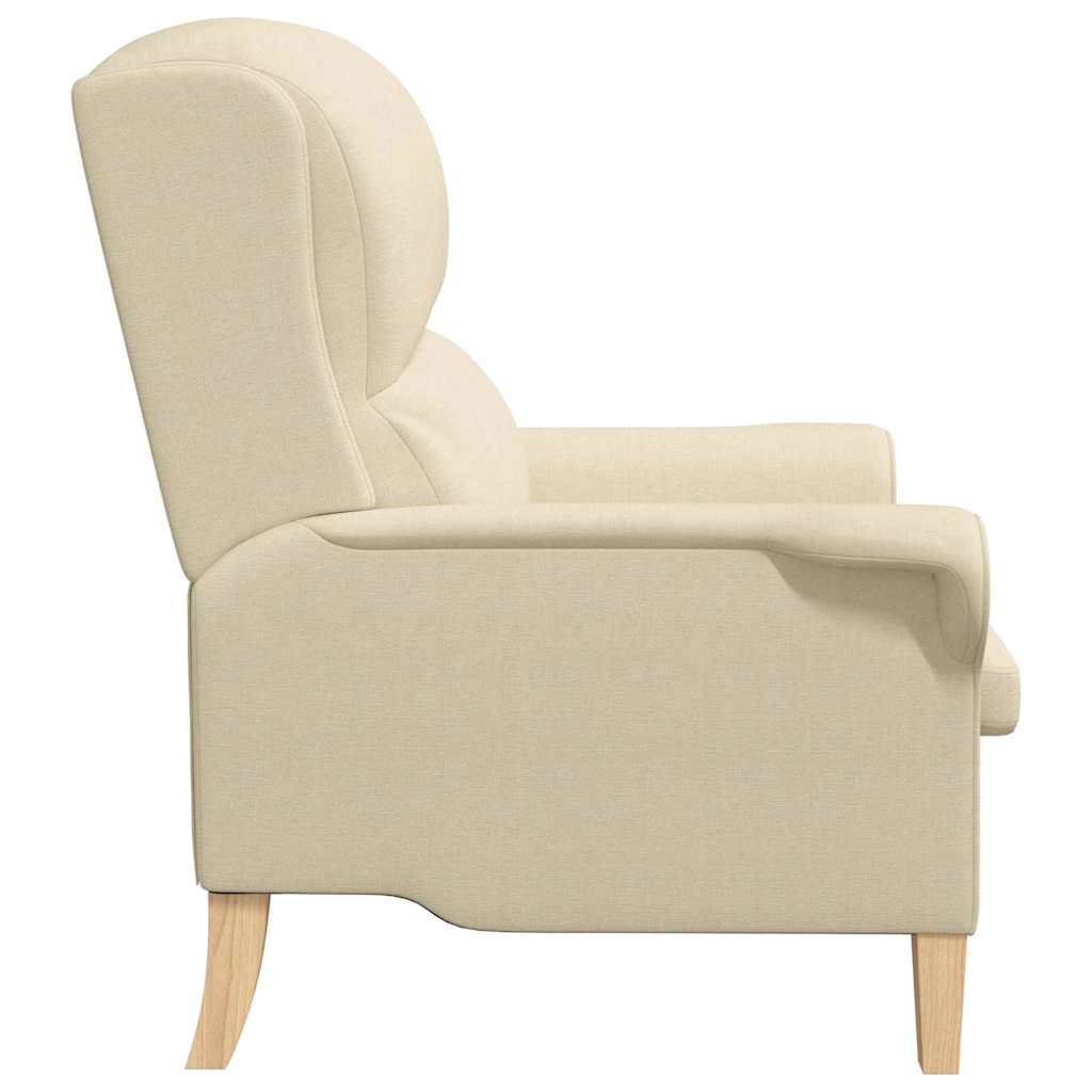 Sessel Creme Stoff