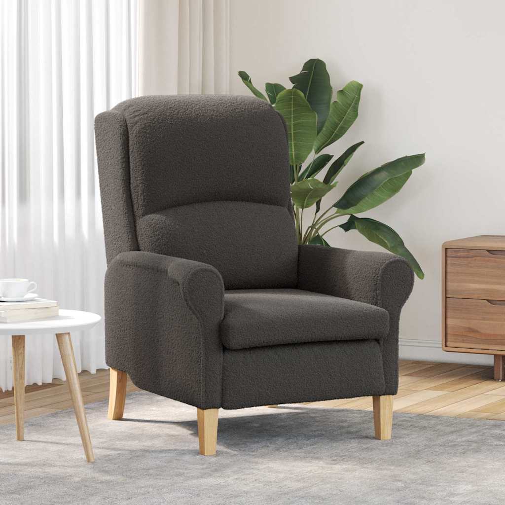 Sessel Dunkelgrau 76 x 94 x 102 cm Stoff