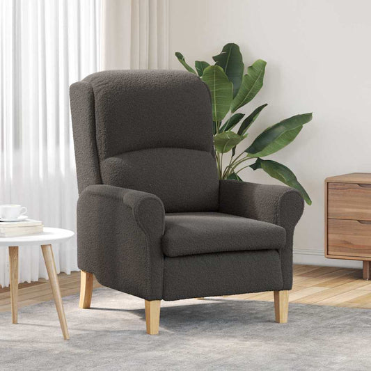 Sessel Dunkelgrau 76 x 94 x 102 cm Stoff