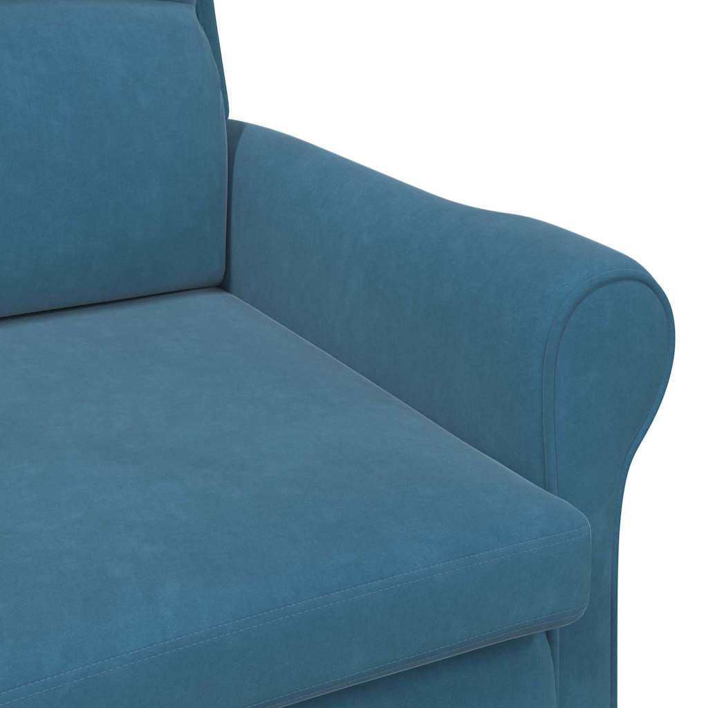 Sessel Blau Samt