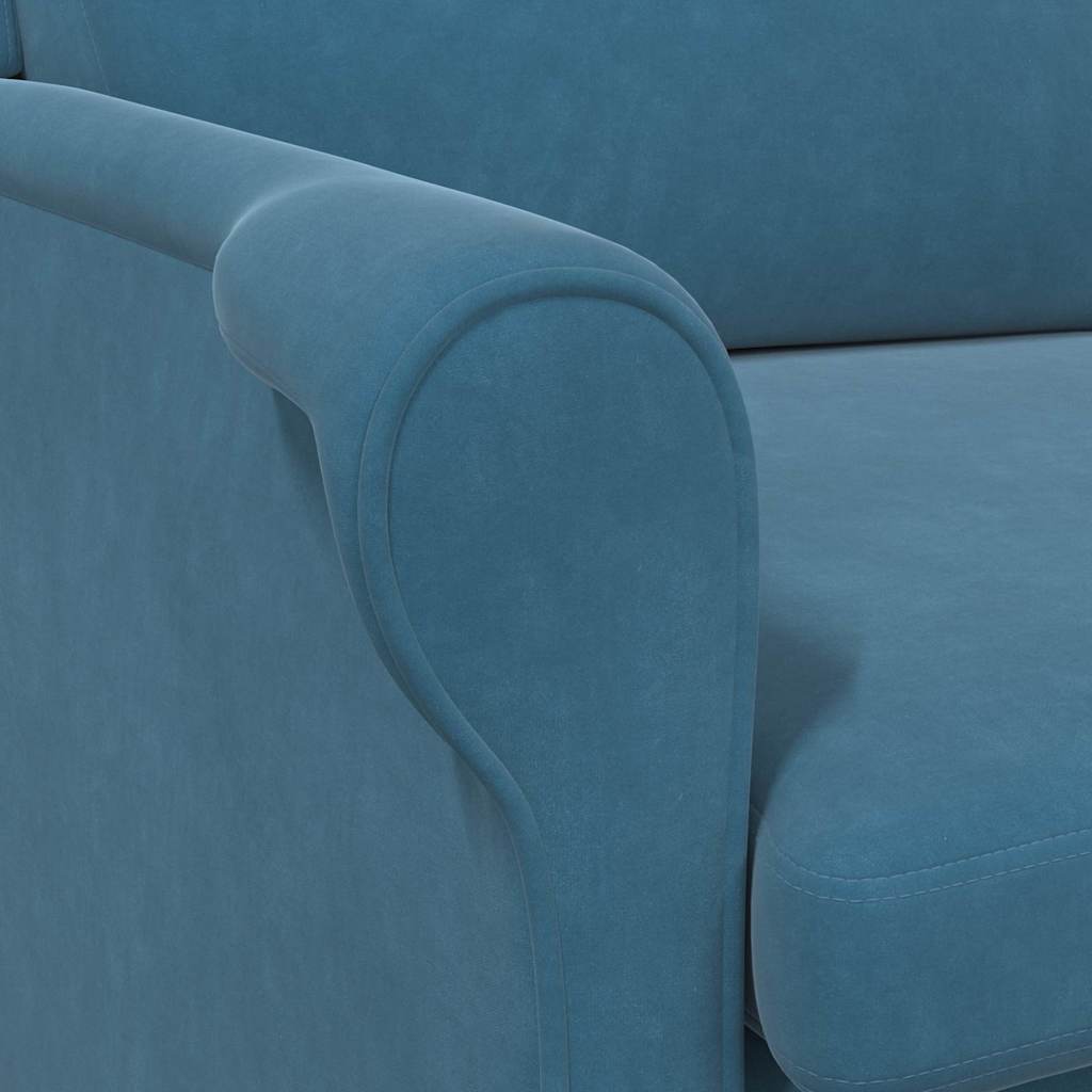 Sessel Blau Samt
