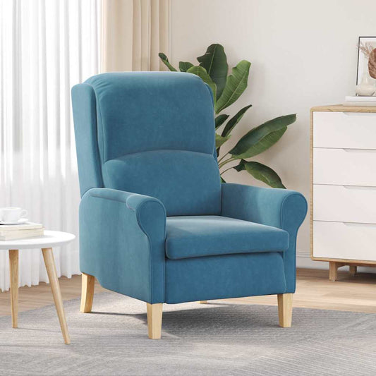Sessel Blau 76 x 94 x 102 cm Samt