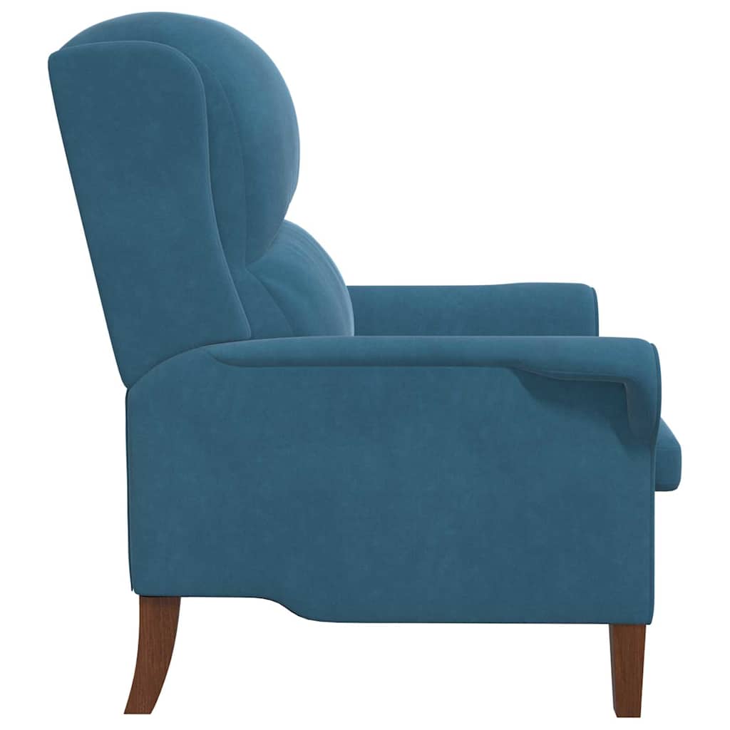 Sessel Blau Samt