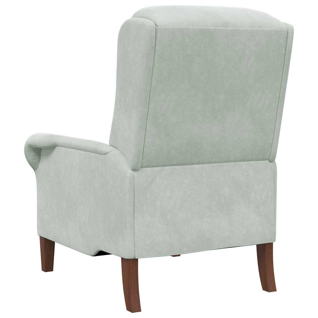 Sessel Hellgrau 76 x 94 x 102 cm Samt