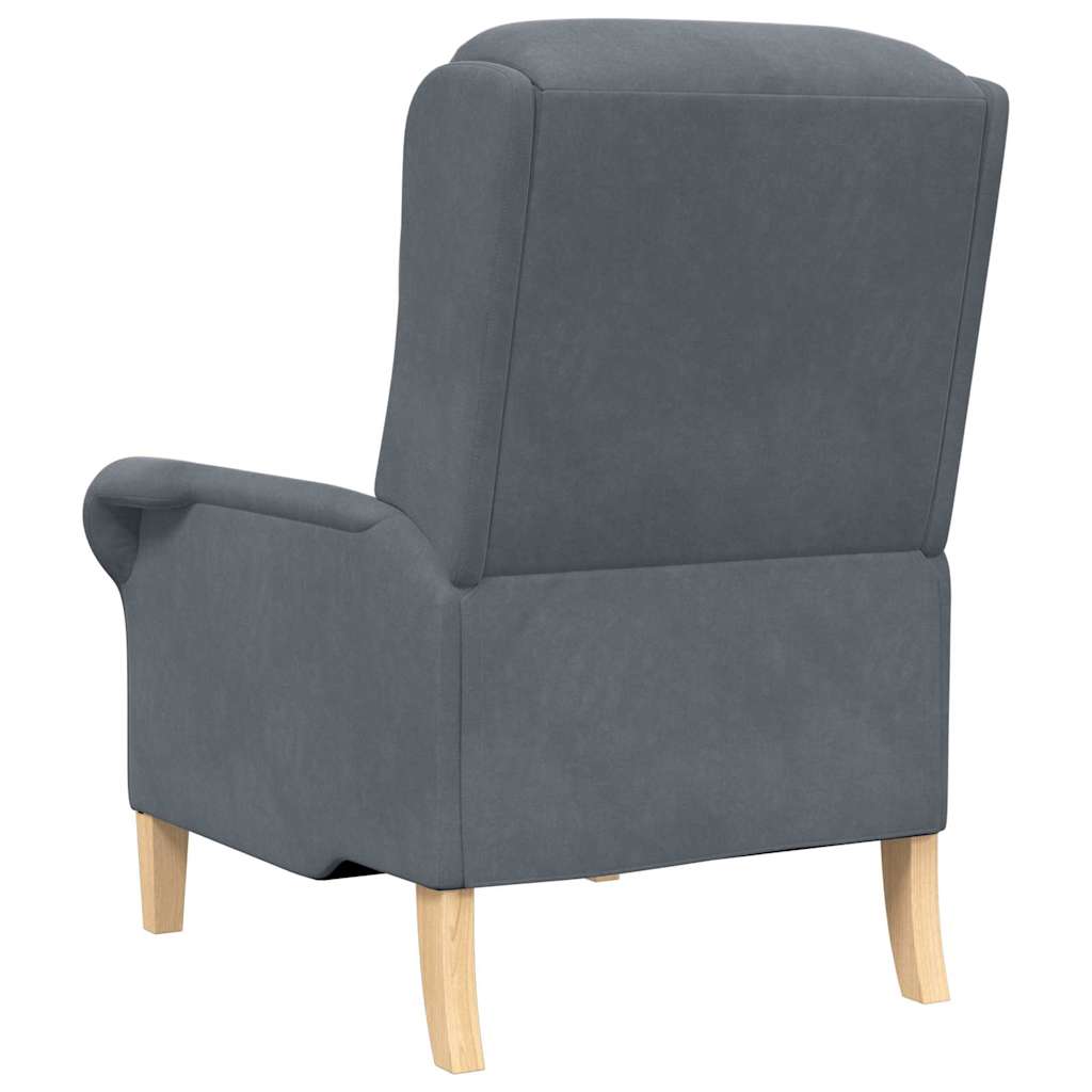 Sessel Dunkelgrau 76 x 94 x 102 cm Samt