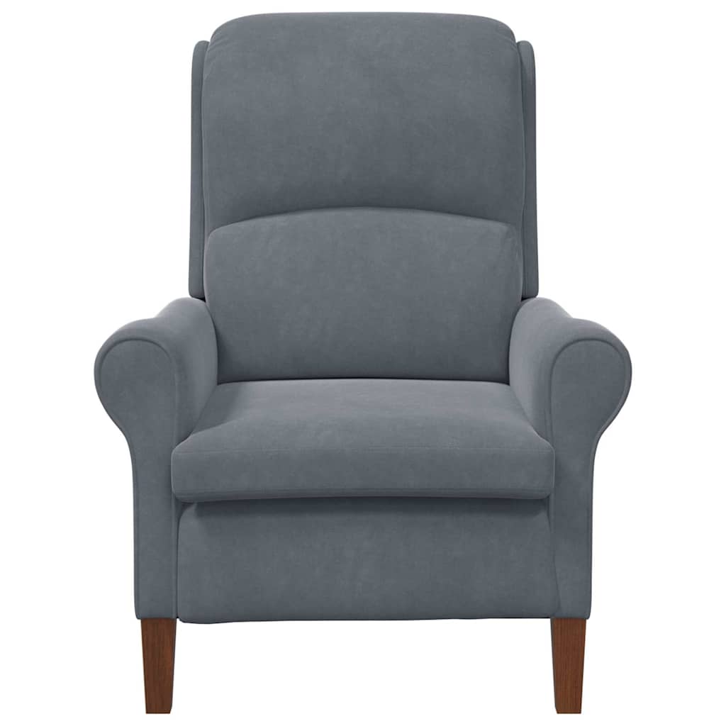 Sessel Dunkelgrau Samt