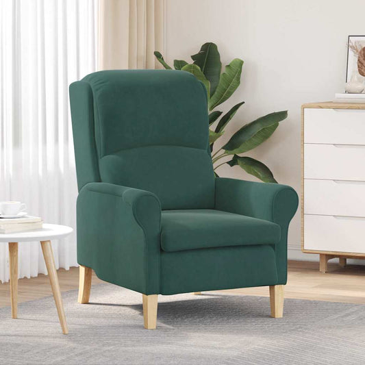 Sessel Dunkelgrün 76 x 94 x 102 cm Samt