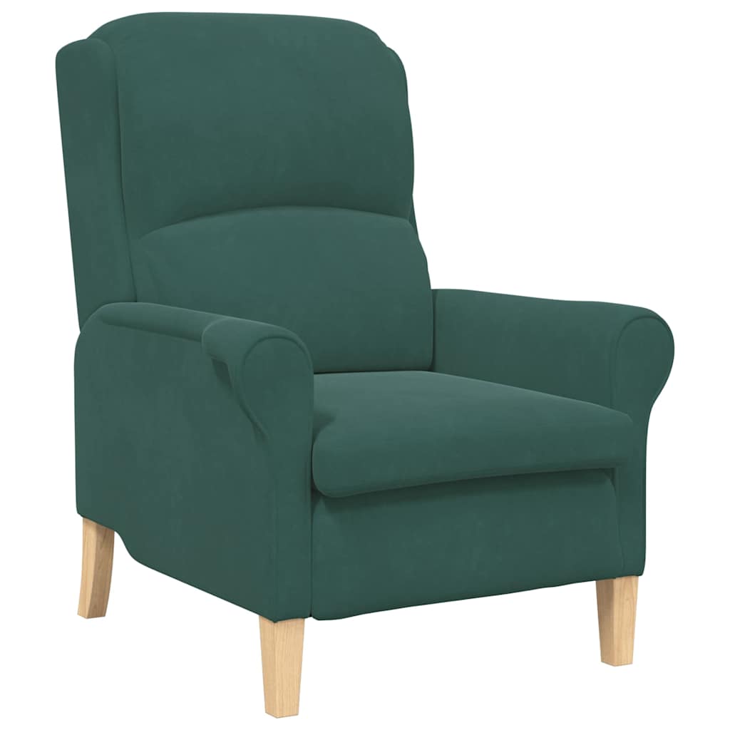 Sessel Dunkelgrün 76 x 94 x 102 cm Samt