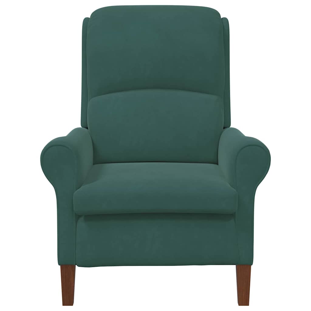 Sessel Dunkelgrün Samt